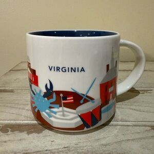 Starbucks Virginia You Are Here YAH Coffee Mug Souvenir 14 oz 2014